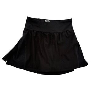 Spanx Skort Womens Small Black The Get Moving Booty Boost Double Layer